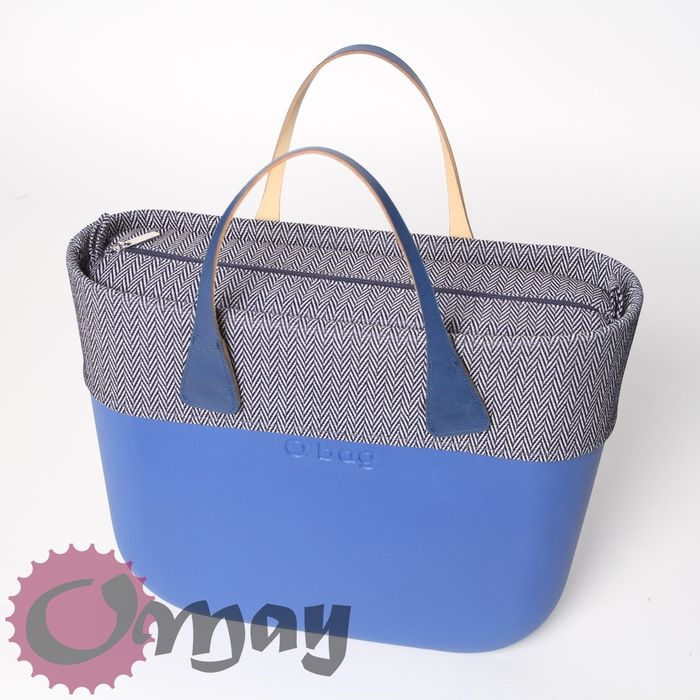 Granatowy organizer OBAG STANDARD +OPASKA jodełka 2 kieszenie OMAY