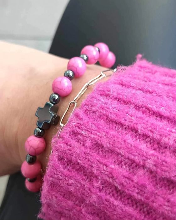 Bransoletka z kamieni dzień kobiet,matki,prezent, różaniec na rękę