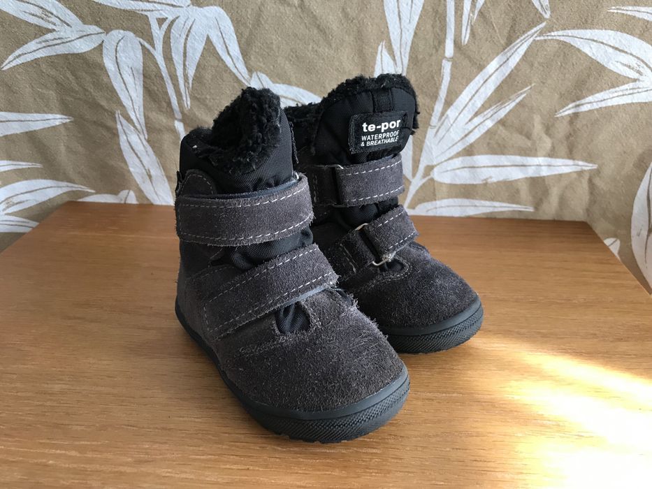 Śniegowce na rzepy Mrugała IWO Grey 22 trzewiki membrana te-por