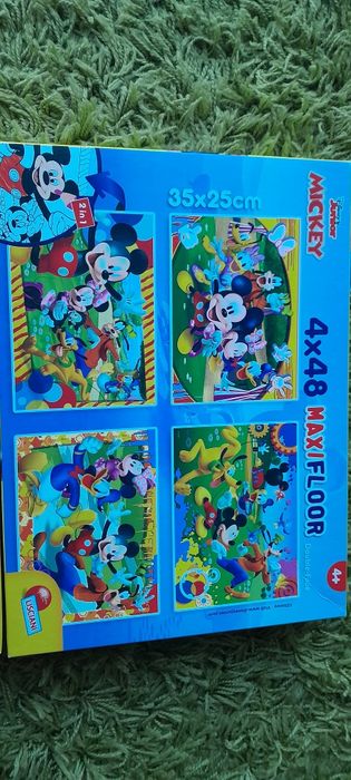 Puzzle Myszka Miki Maxi Floor 4x48 jak nowe