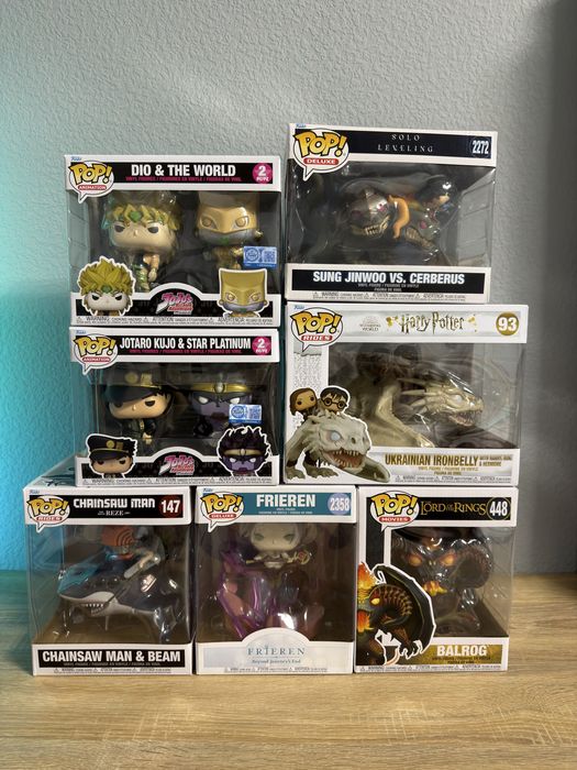 Funko Pop Lord of The Ring /Jojo’s / Harry Potter / Solo Leveling / Frieren / Chainsaw Man