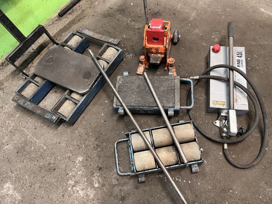 Rolki transportowe kewarek podnosnik maszynowy zestaw