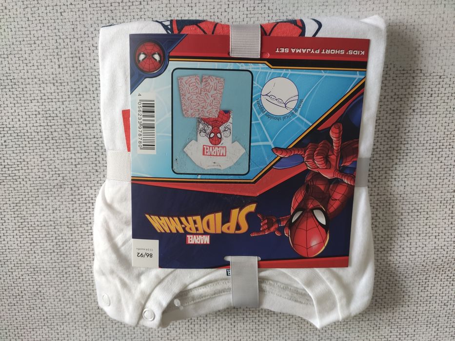 Piżamka chłopięca nowa zestaw Spiderman 89/92