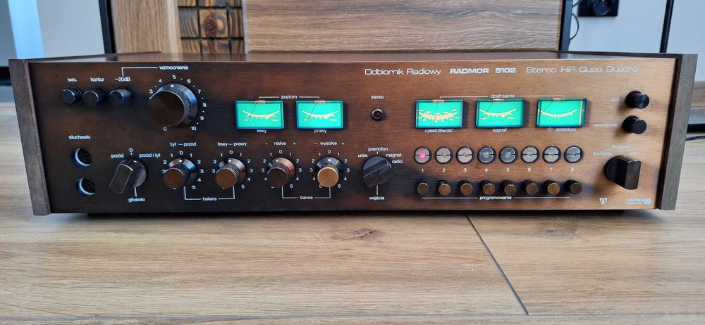 Amplituner Radmor 5102 Brązowy! IDEALNY STAN! OKAZJA! NIE Przestrojony