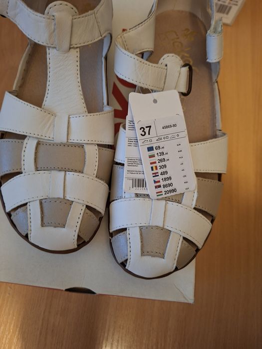 Sandały Rieker 37 nowe