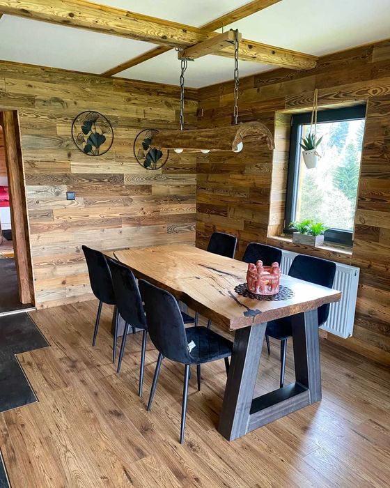 naturalne stare drewno deski szare brązowe na ścianę sufit meble