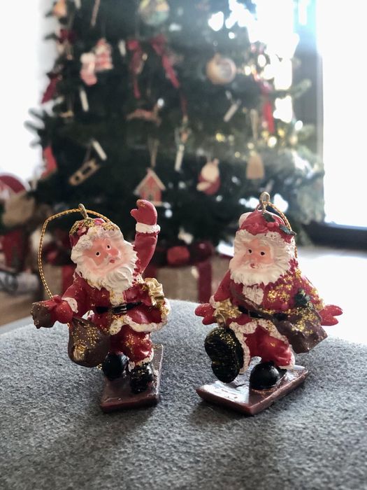 Новорічні іграшки: Санта клауси