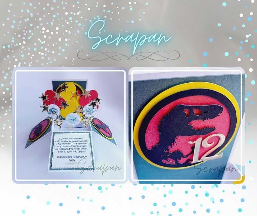 Kartka urodzinowa, roczek dla dziecka, chłopca, ręcznie robiona