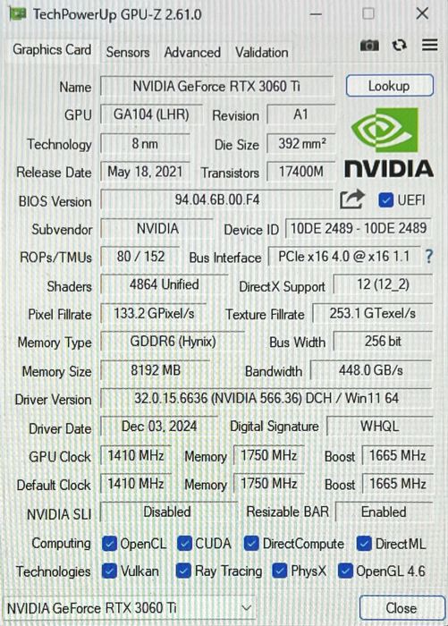 Komputer Gamingowy RTX 3060 Ti | Intel i3-12100F | 32GB RAM | 1TB SSD