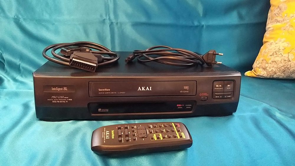 leitor vhs akai vs g445