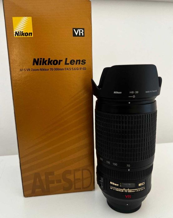 Objetiva Nikon 70-300mm 4.5-5.6 ED G VR