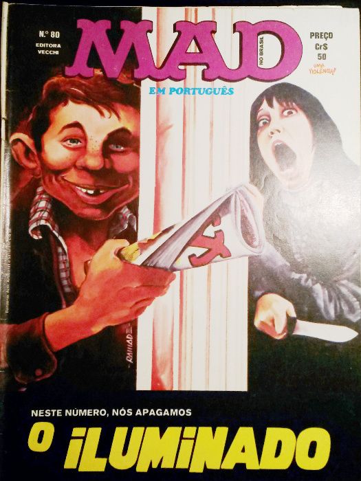 6 Revistas MAD comics dos anos 80