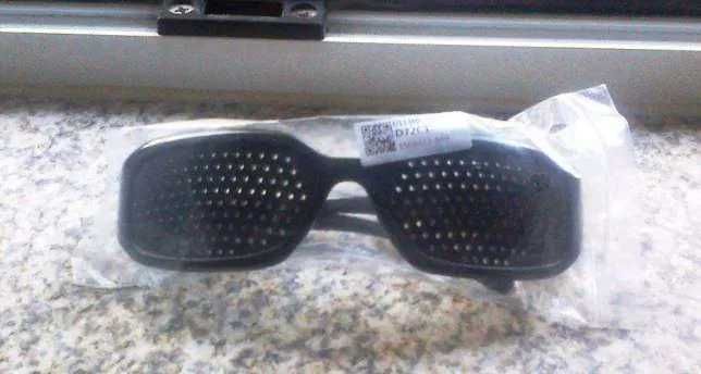 Óculos descanso terapêuticos visão pinhole aviador exercitar NOVO