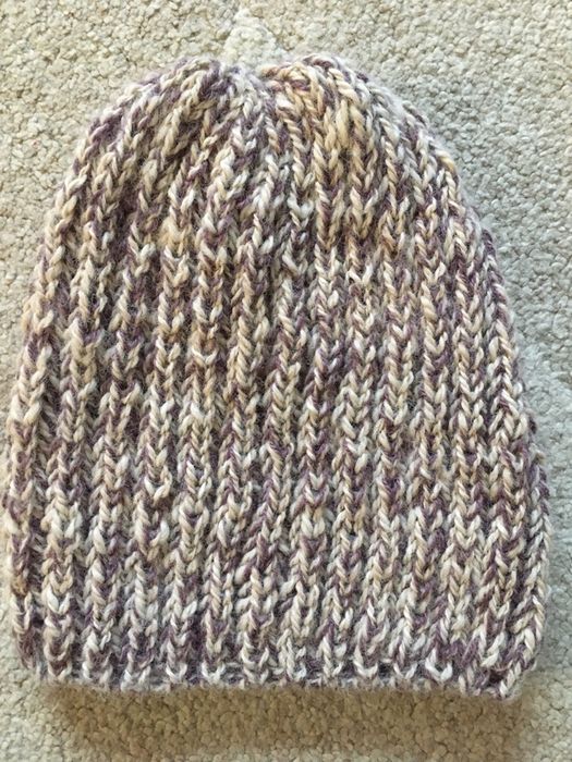 Czapka damska męska beanie alpaka ecru róż melanż