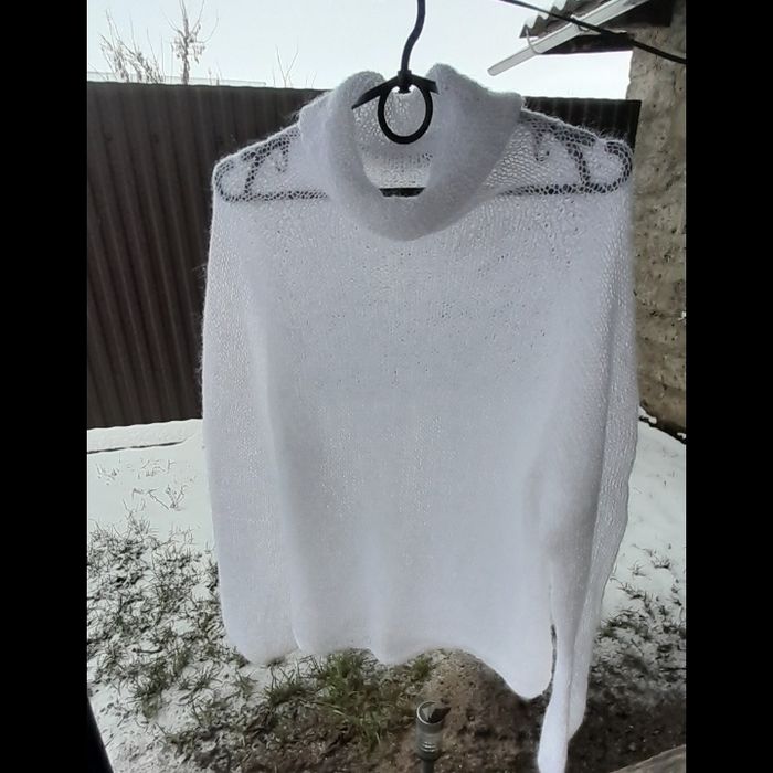 Кофта павутинка з коміром