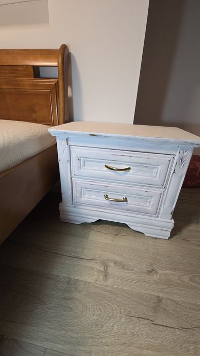 Zestaw sypialnia łózko materac  drewno super cena