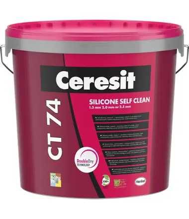Tynk silikonowy Ceresit CT74 biały 25kg