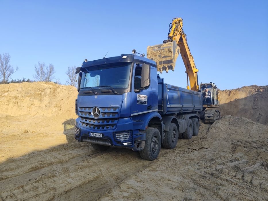 Gruz kruszony-piach-ziemia-kruszywa drogowe-szlaka-żwir-piasek płukany