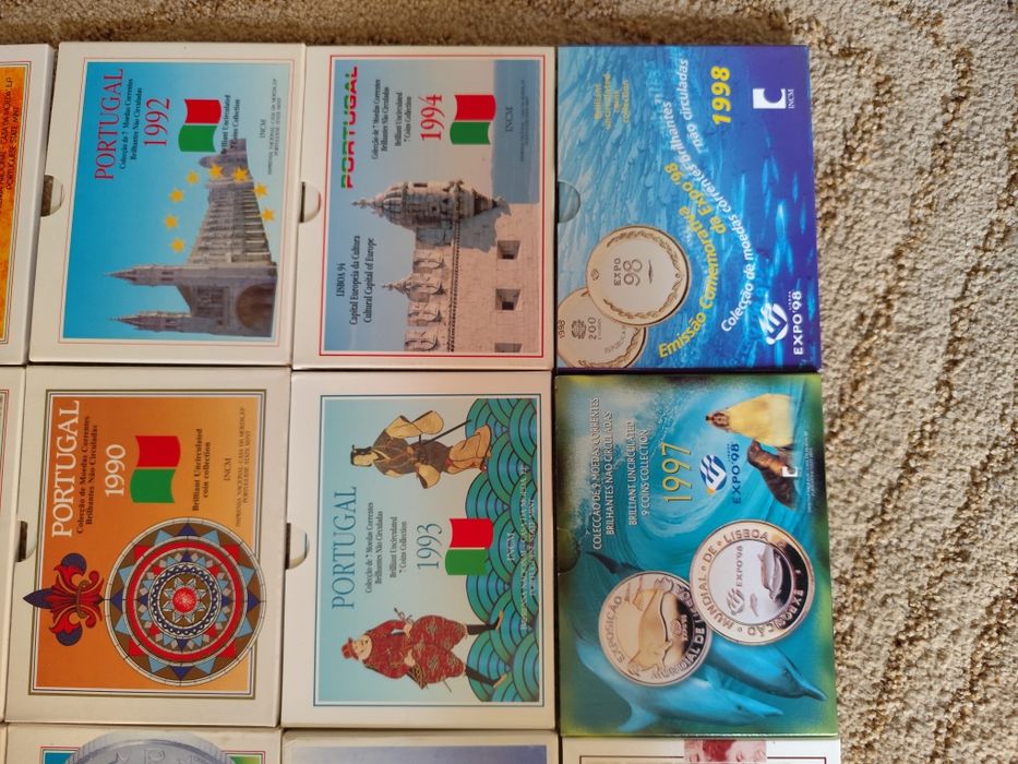 Series anuais proof e BNC Portugal (escudos)