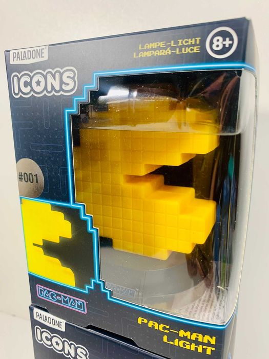 Lampka Nocna PAC-MAN Mała/ PACMAN Pixelated Light 3D Nowa Poznań