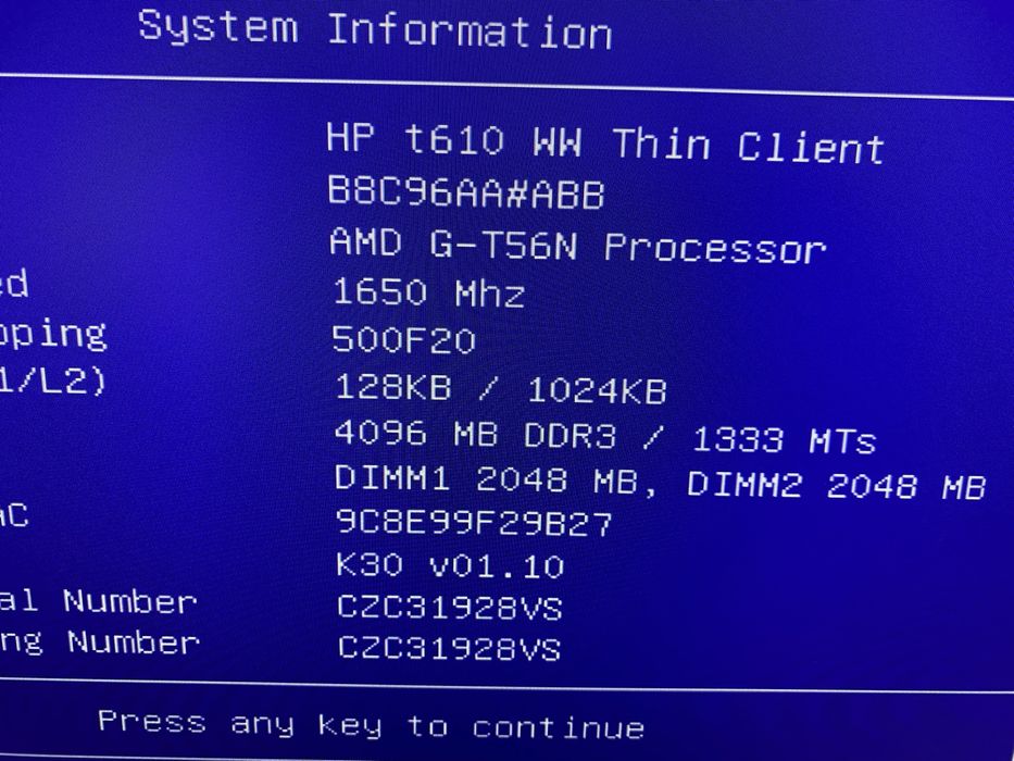 Тонкий клієнт комп’ютер HP t610 Thin Client