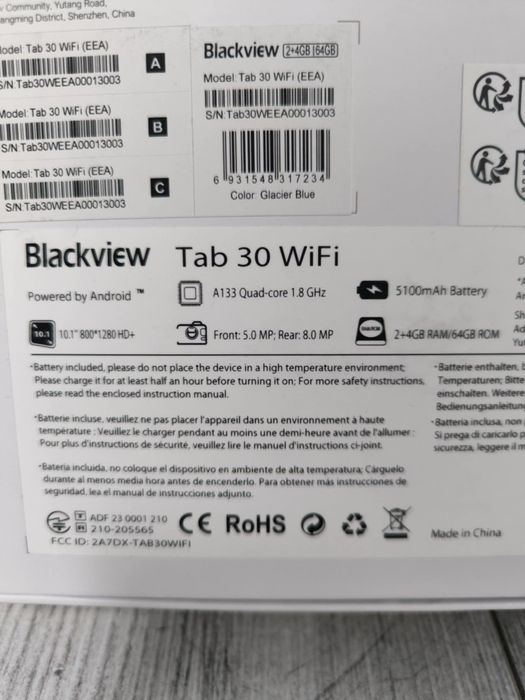 Nowy tablet Blackview Tab 30 Wifi