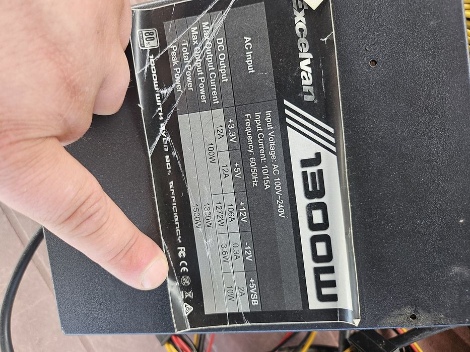 Zasilacz ATX 1300 W excelvan