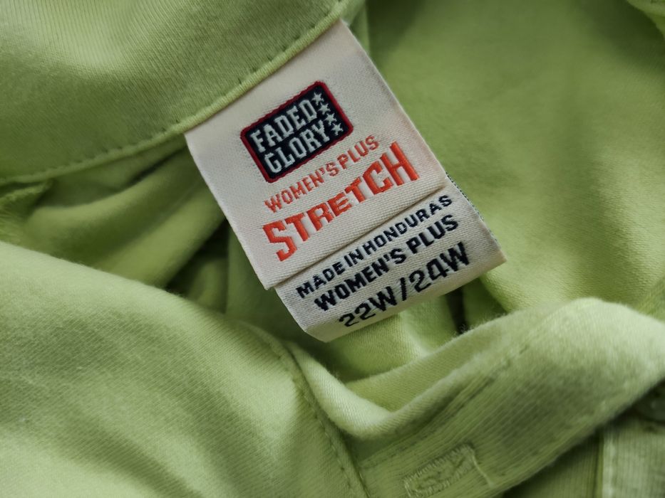 Faded glory pistacjowa koszulka polo nowa 42/44