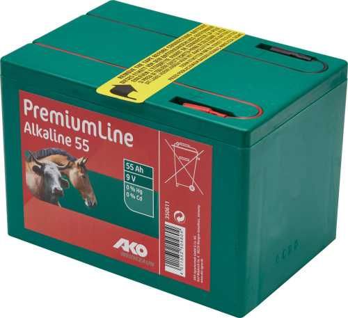 Bateria alkaliczna do elektryzatora, do pastucha  9 V, 55 Ah, AKO