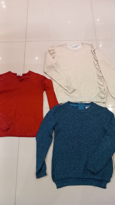 Sweterki 134-140 dla dziewczynki