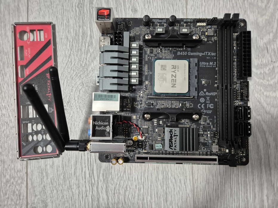 mini-ITX AM4 сет Ryzen 5 3600+плата B450 ASRock Fatal1Ty AC. Trade-IN