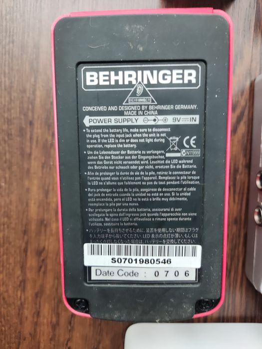 Pedais de efeitos para guitarra