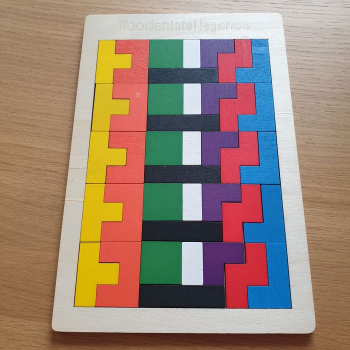 Block Puzzle drewniane układanka sklejka