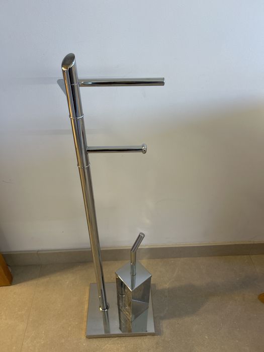 Toalheiro wc + porta rolo