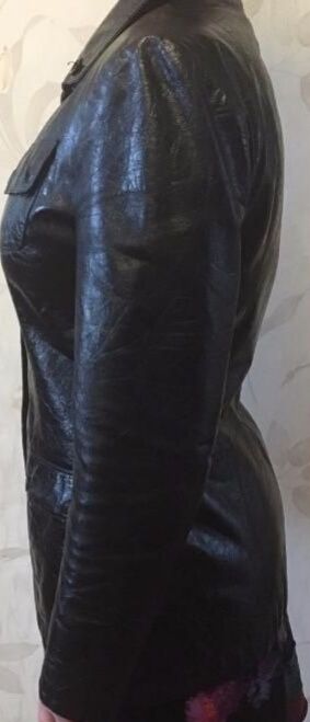 Кожаная куртка заводская Турция