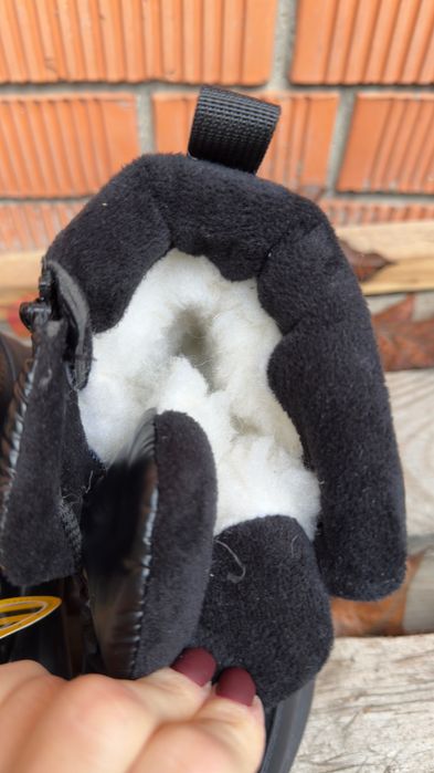 22см Clibee зимові дуті чоботи на дівчинку чорні зимние ботинки