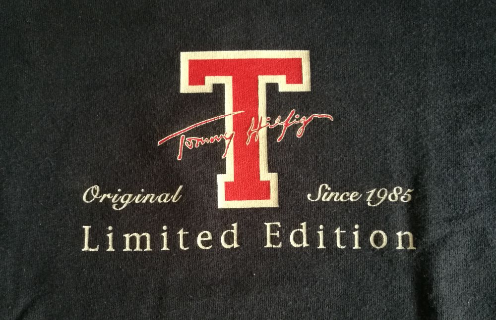 TOMMY HILFIGER Bluza Długi Rękaw ROZMIAR M L XL Męska Kolor Granat