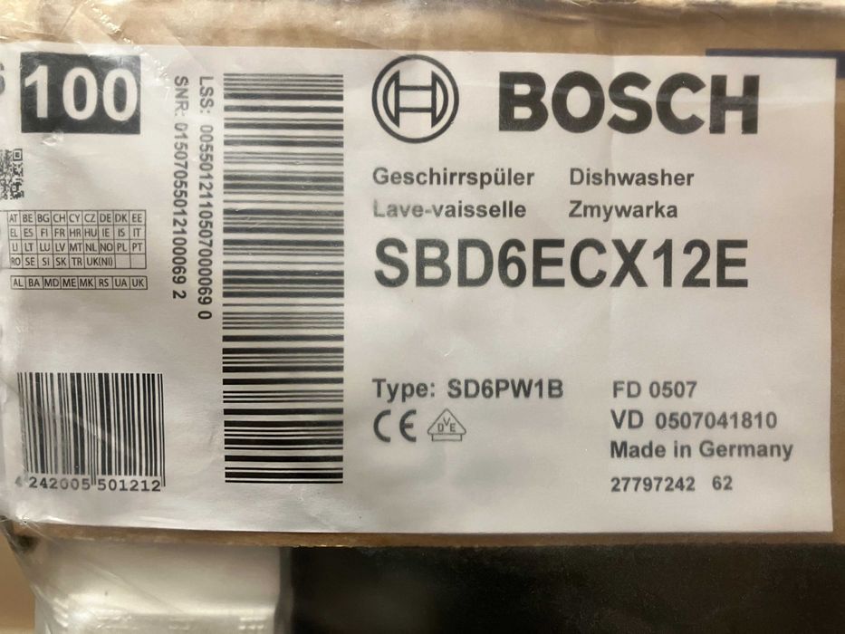 Zmywarka do zabudowy BOSCH 60cm (nowa)