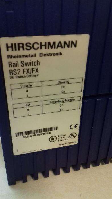 Switch Hirschmann RS2-FX/FX.