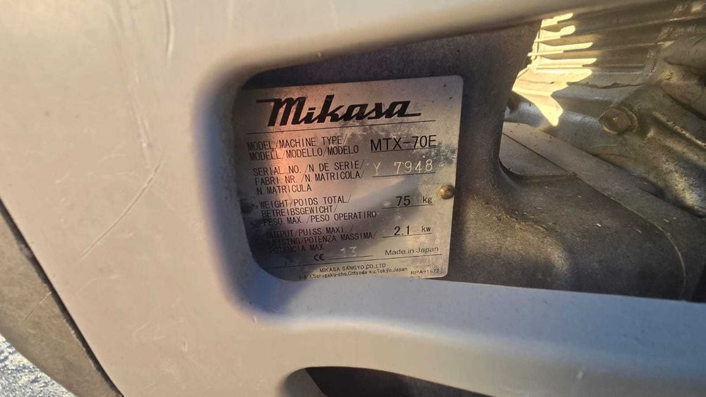 Zagęszczarka stopowa skoczek Mikasa MTX-70E Weber Wacker Bomag Ammann