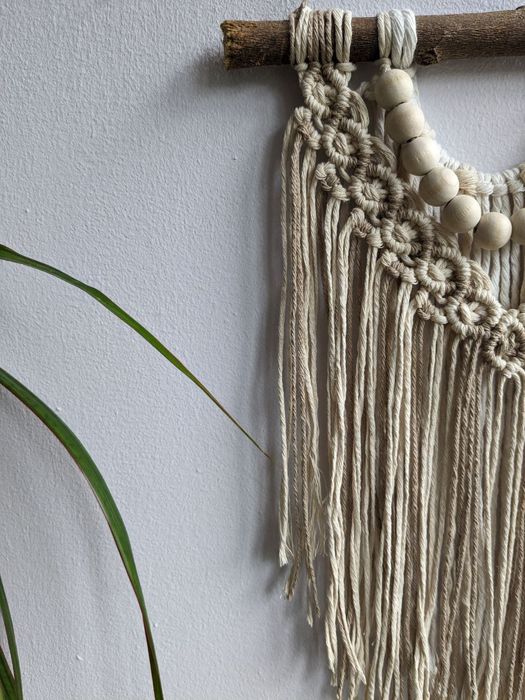Painel em macramé