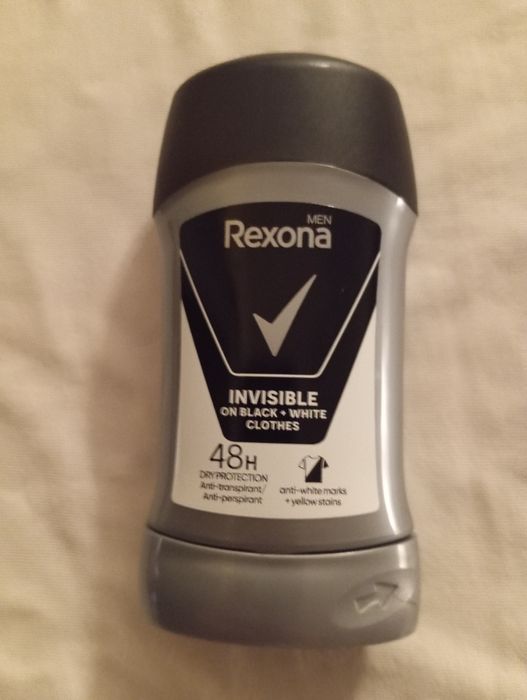 Rexona Men Dezodorant w sztyfcie Invisible On Black White Clothes 50 ml. 2 szt.