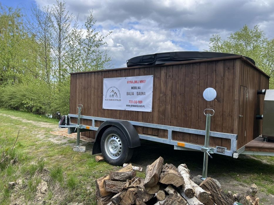Balia Mobilna bania jacuzzi wynajem mobilne SPA