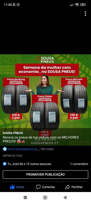 Pneus semi novos a preços bombásticos - Oferta da entrega