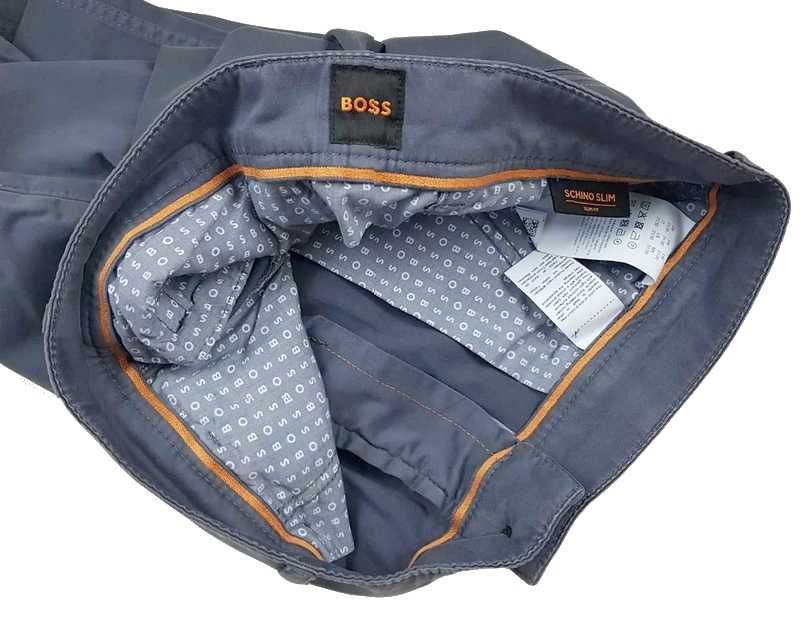 Męskie spodnie Hugo Boss Schino Slim Orange - nowe oryg. szare W31/L30
