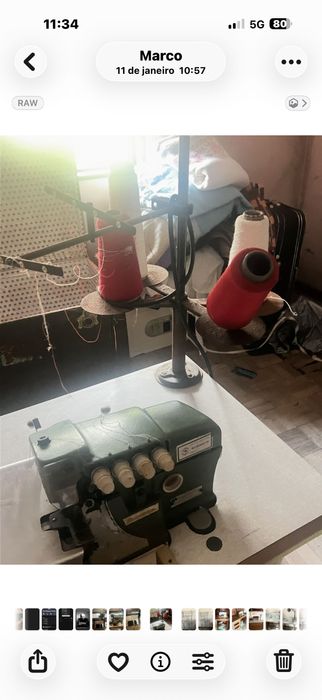 Máquina de corta e coze
