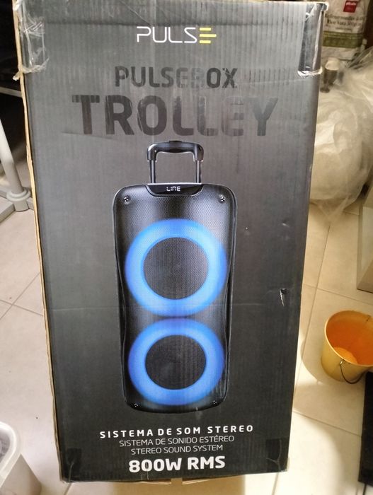 Coluna de som de 800w portátil