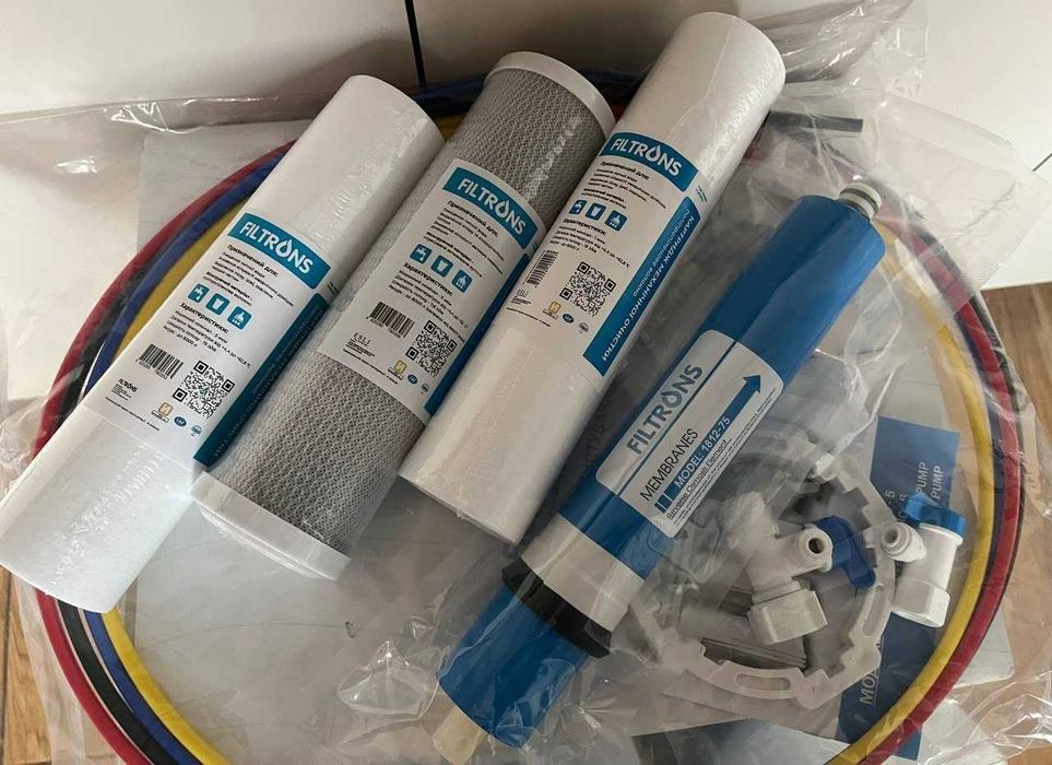 Обратный осмос с помпой фильтр для воды работает при низком давлении