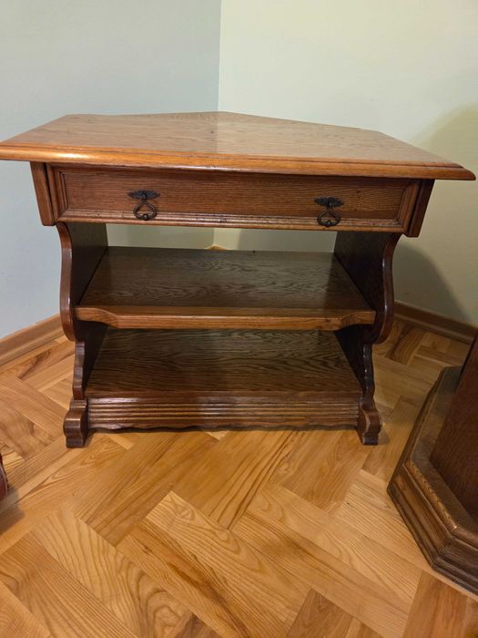 Szafka narożna dębowa