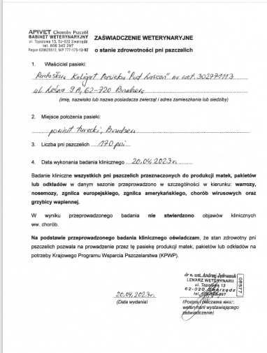 Odkłady Pszczele Wielkopolskie 2026